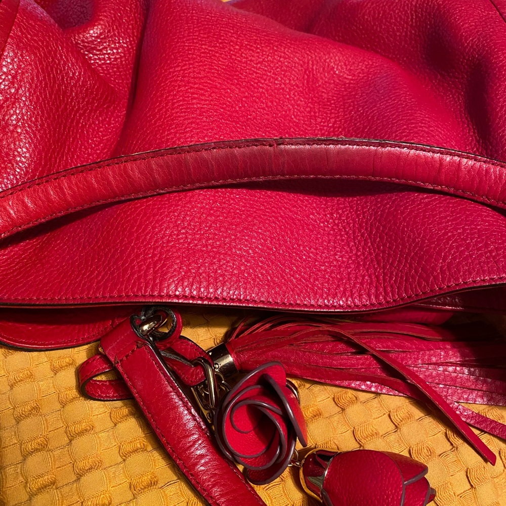 Gucci Soho tote red, large size - Picture 12 of 15